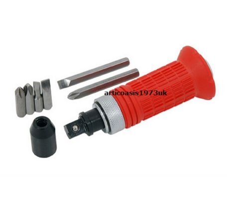 8pc rubber grip impact driver set - 1/2 inch drive with bit holder for sale