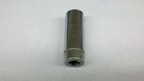 Snap on tools socket 11/16 deep well 3/8 drive 12-point fvs 221 for sale