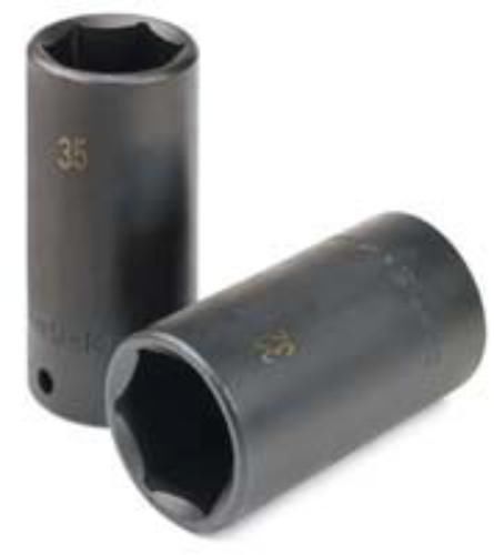 Sk hand tool, llc 34281 31mm 6 point axle nut deep impact socket 1/2&#034; drive for sale