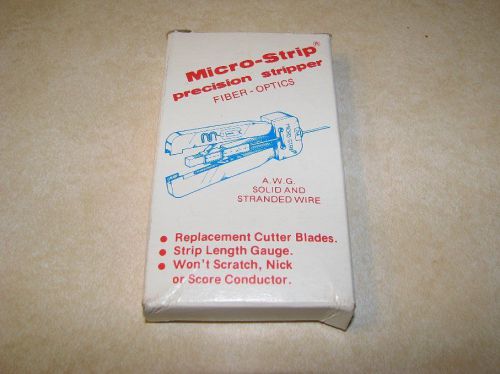 Nos micro-strip ms1-18s-40-fs fiber-optics precision stripper for optical fiber for sale