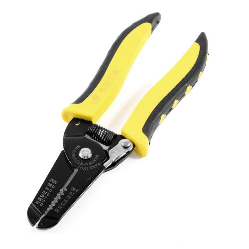 Electrician Yellow Black Plastic Grip Wire Cutter Crimping Stripping Tool