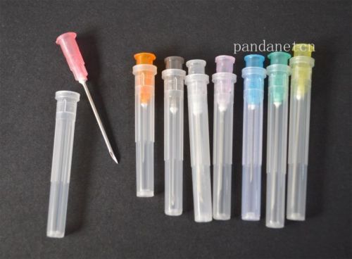 Sharp dispensing needles syringe needle tips with lid  50pcs 16ga-25ga for sale
