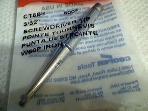 5 Weller CT5B8 soldering tips  3/32 screwdriver tip for WP60 &amp; other weller iron