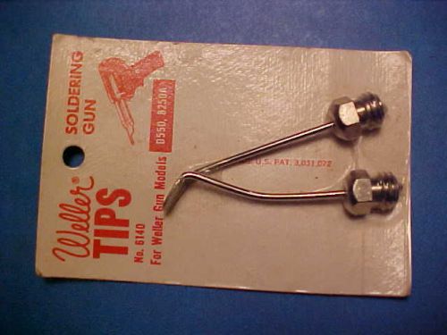 New! weller soldering gun iron smoothing tip #6140 w/ fasten nuts - d550 &amp; 8250a for sale