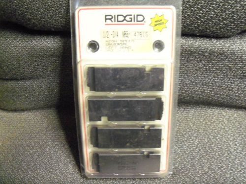 New ridgid 1/2 -3/4 npt high speed unv pipe dies left hand 47815 u.s.a. made for sale