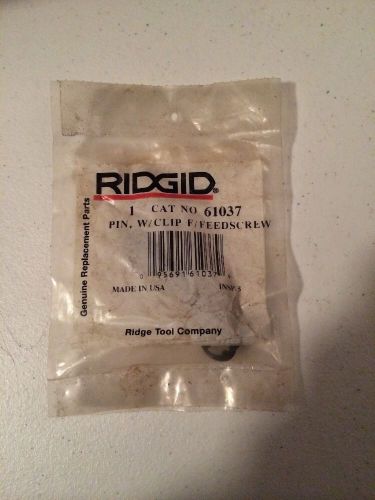 Ridgid part number 61037 pin, w/clip f/feedscrew new for sale
