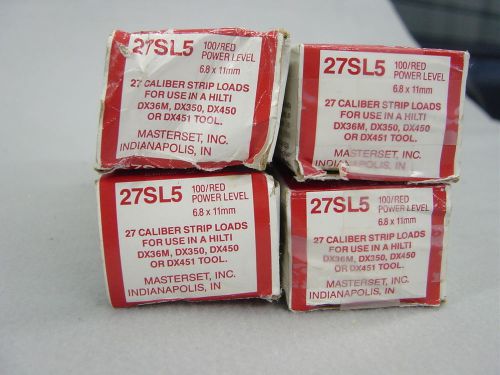 Masterset 27sl5 27 caliber strip loads - level 5 - 397 red load - power powder for sale