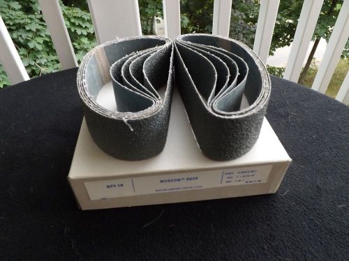Qty. 10 norton company r824 2&#034; x 19 15/16&#034;  grit z-36-y plyweld sanding belts for sale