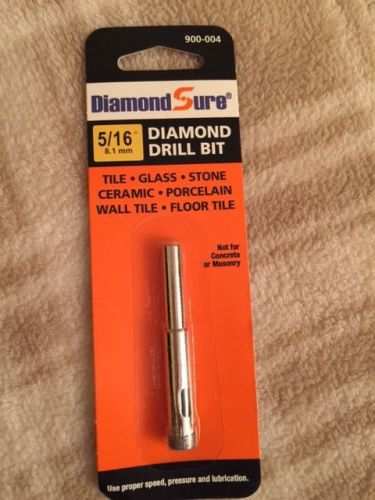 NEW Diamond Sure 900-004 5/16&#034; Diamond drill bit SEALED