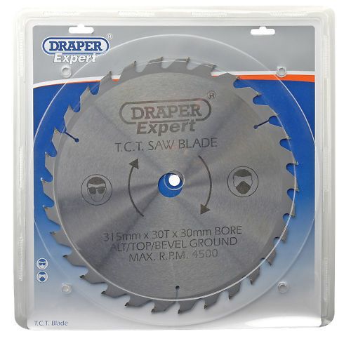 Draper expert tct circular mitre saw blade 315mm 30mm bore 30 tooth 09493 for sale