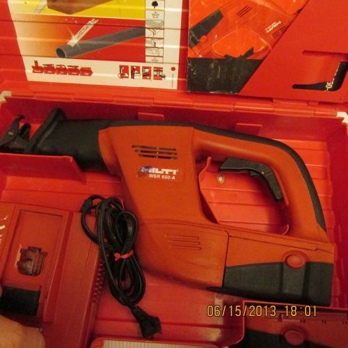 hilti WRS  650-A  24V Ni-Mh cordless reciprocating saw kit NICE