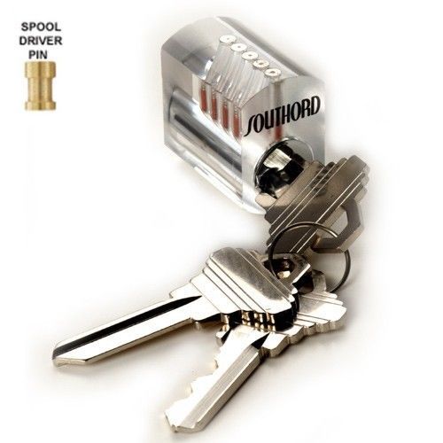 SouthOrd ST-35 Visible Cutaway Practice Lock with Spool Pins