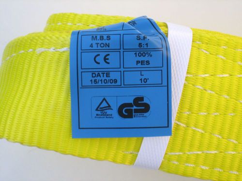 3&#034; x10&#039; lifting slings &amp; moving strap, 2 ply, 8800 lb / 4000 kg for sale