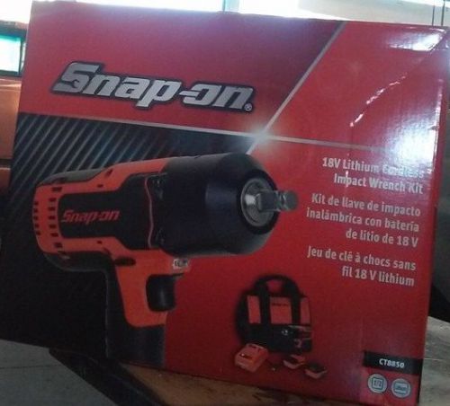 Brand New 2014 Model Snap On 1/2 Drive Cordless Impact Wrench Gun Set  18V  RED