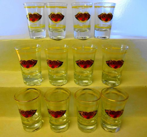 Lot of 12   Sturgis Motor Classic  2008 Shot Glasses New Condition Free Shipping