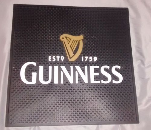 Guinness Bar Mat!!  14&#034;x14&#034; Rubber Mat