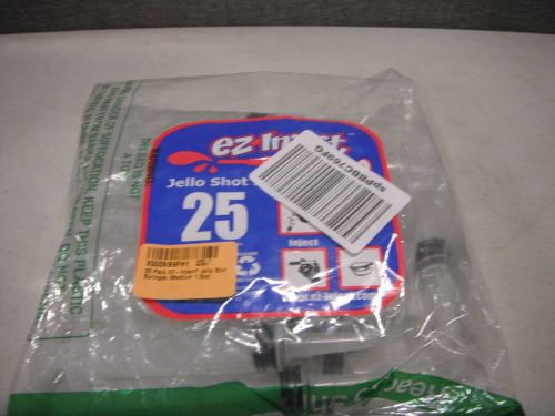 25 pack ez-injecttm jello shot syringes (medium 1.5oz) - only 21 in package for sale