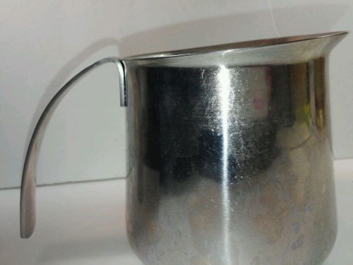 Used Krups 20 oz Frother Expresso Stainless Steel Frothing Pitcher