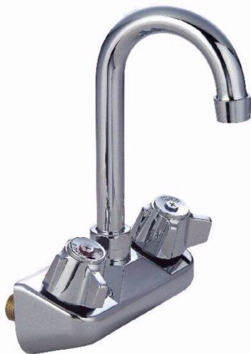 4&#034; wall mount faucet with 3-1/2&#034; gooseneck spout nsf for sale