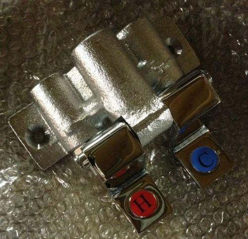 Foot operated valve mixing 1/2&#034; fpt blue/red pedals kason jet force chg krowne for sale