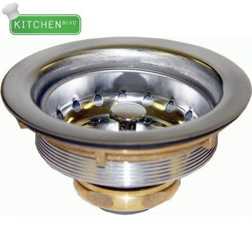 Duo-Basket Strainer. 3-1/2&#034; Sink Opening w/ Brass nut,1-1/2&#034;NPS Drain Outlet