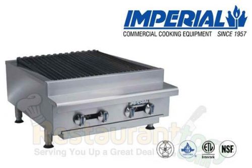 Imperial commercial rad char-broiler 24&#034; wide 4 burners nat gas model irb-24 for sale