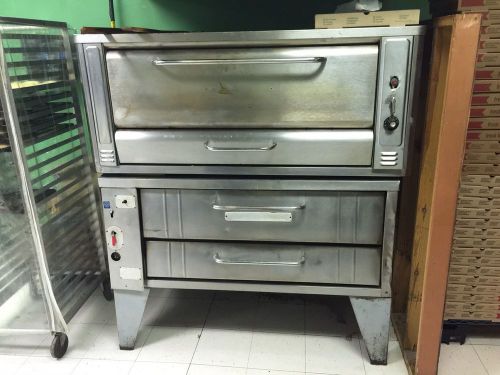 USED BLODGETT PIZZA OVEN  STONE DECK AND BAKERS PRIDE 4 pizza each 2 ovens