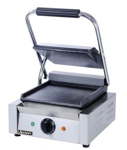 Commercial panini press sandwich grill new with warranty adcraft sg-811/f  nsf for sale