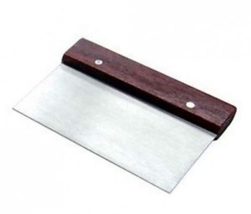 Dough Scraper Wood Handle Stainless Blade Adcraft DS-6