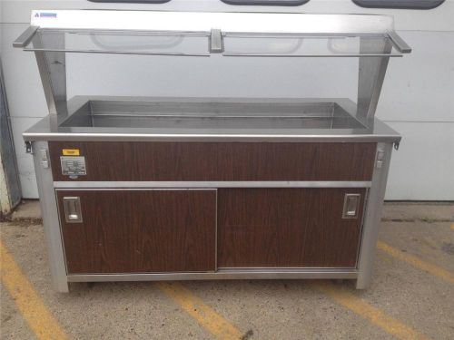 Atlas metal industries blc-4-rm cold food serving counter w/ sneeze guards for sale