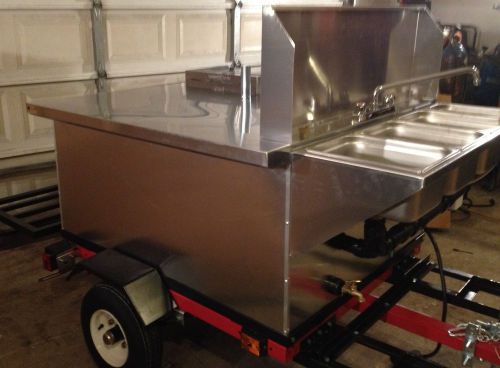 NSF HOT DOG MOBILE FOOD CART CATERING TRAILER KIOSK STAND