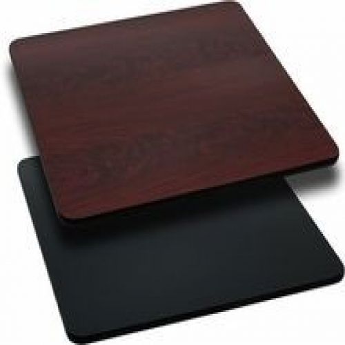 Flash Furniture XU-MBT-3636-GG 36&#039;&#039; Square Table Top with Black or Mahogany Reve