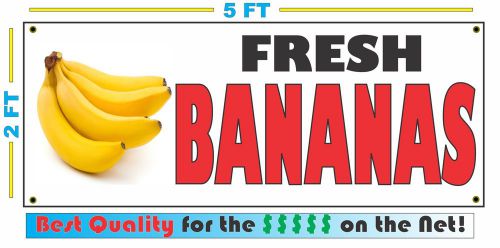 Full Color FRESH BANANAS BANNER Sign NEW Larger Size Best Quality for the $