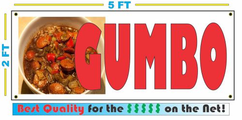 Full Color GUMBO BANNER Sign NEW XL Larger Size