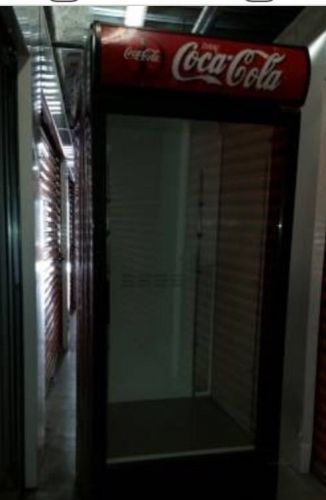 Habco ESM28 - 1 Glass Door Display Cooler - 28 Cu. Ft. Coca Cola