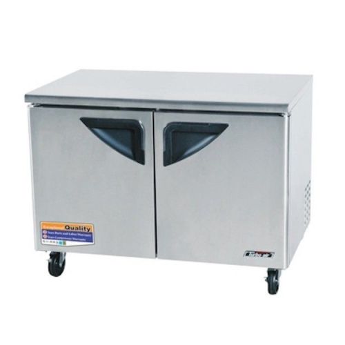 NEW Turbo Air 48&#034; Super Deluxe Stainless Steel Undercounter Freezer - 2 Doors!!