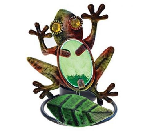 Frog Metal Tealight Candle Holder Tea Light 3 1/2&#034; x 4 1/2&#034; Lake Life