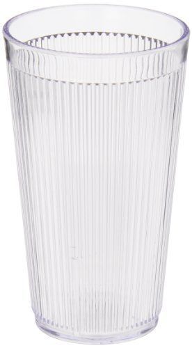 Carlisle 401607 crystalon stack-all tumbler  16 oz  clear  plastic (case of 48) for sale