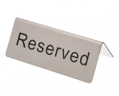 NEW! Reserved Table Sign Stainless Steel Restaurant Wedding Banquet Dining Room