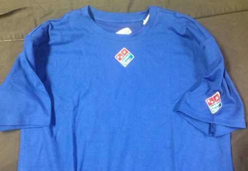 Domino&#039;s Pizza Gear Uniform Shirt Size Large Blue Free shipping