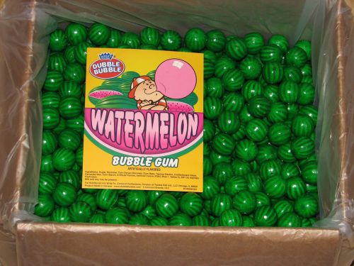Dubble bubble watermelon1 pound bulk bag 23 mm gumballs fresh gum balls for sale
