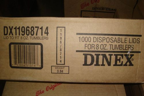 Dinex Translucent Lid 4GC Tea Tumblers, 1000 per Box
