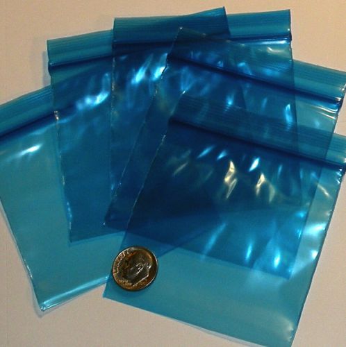 200 Blue Baggies 3  x 3 in. small ziplock bags  3030 Apple brand