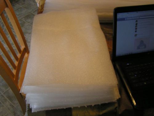 75:1/8&#034; FOAM WRAP packing CLEAN Used1x; 25 perforated : 12&#034; X 18&#034; &amp; 50: 12&#034; X 6&#034;