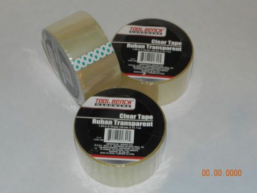 3 Rolls of Tool Bench Hardware Brand Clear Tape Shipping Tape  2&#034; X 45 yards