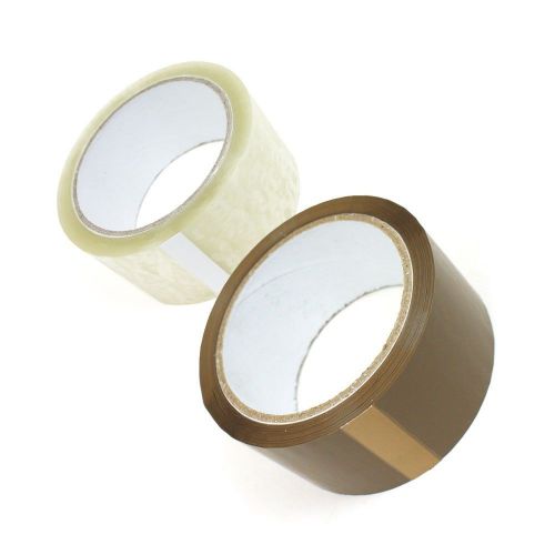 72 rolls clear carton sealing packing &amp; moving tape 40micron  2&#034; 66yard(198 ft) for sale