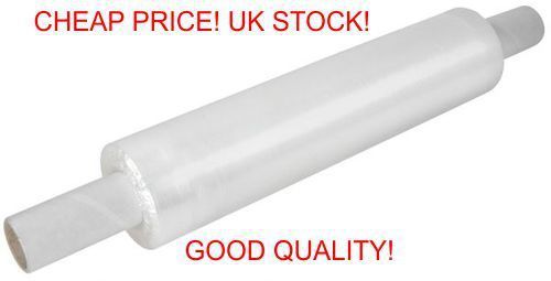 1 x clear extended core pallet stretch wrap + free p&amp;p indestrial strong for sale