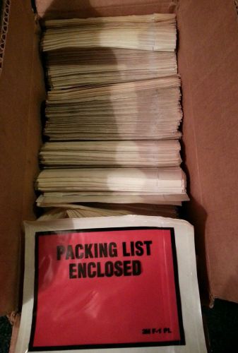 900 Packing List  Enclosed 3M Stick On Press On Envelopes