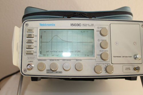 Tektronix 1503c metallic tdr cable tester  (tested) for sale