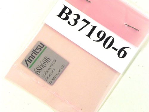 Anritsu B37190-6 68069B Model Label